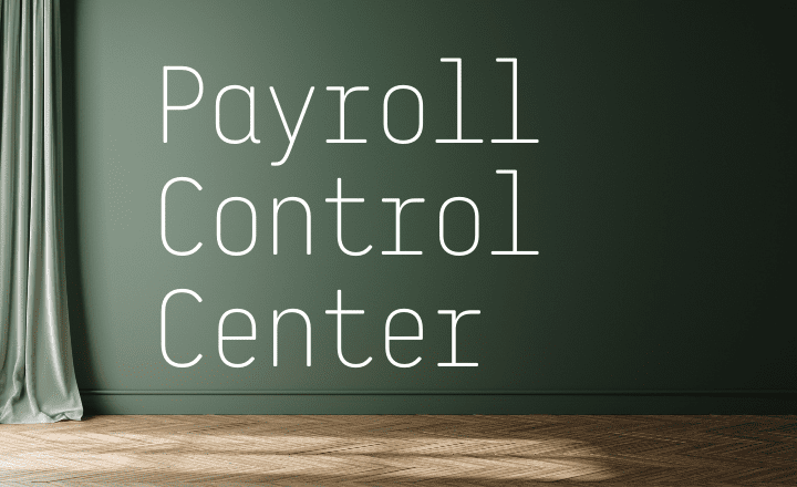 Payroll Control Center 1