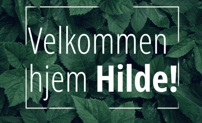 Welcome home Hilde
