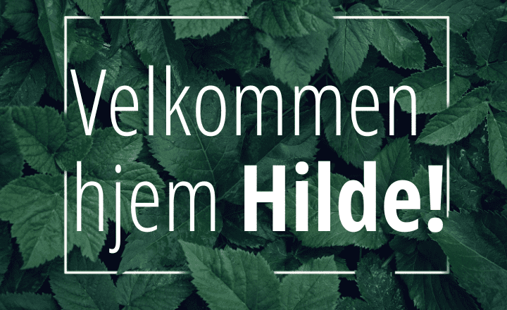 Velkommen hjem Hilde